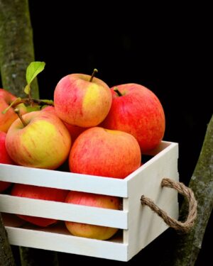 apple, goldparmäne, box